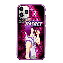 Чехол iPhone 11 Pro матовый Kuroko no Basuke, Murasakibara Atsushi Ацуши Мурас, цвет: 3D-фиолетовый