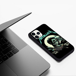 Чехол iPhone 11 Pro матовый Metallica - Sad But True, цвет: 3D-черный — фото 2