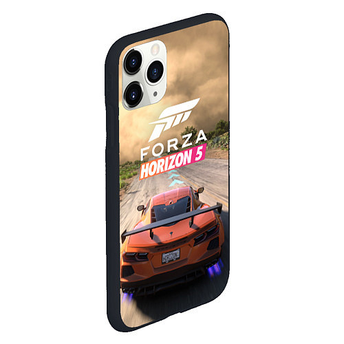 Чехол iPhone 11 Pro матовый Forza Horizon 5 Игра / 3D-Черный – фото 2