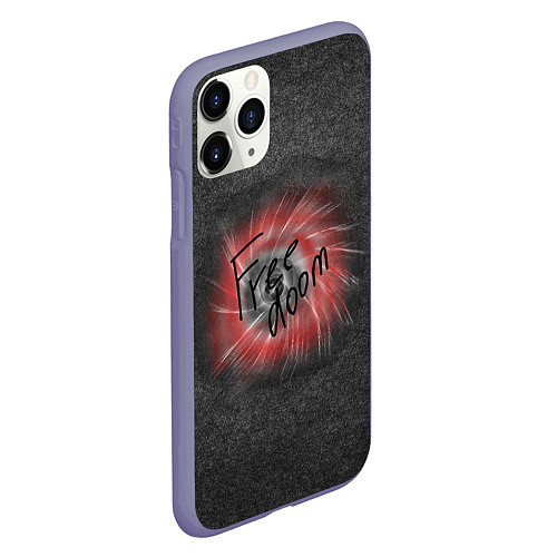 Чехол iPhone 11 Pro матовый Коллекция Get inspired! Free doom Абстракция 5427- / 3D-Серый – фото 2