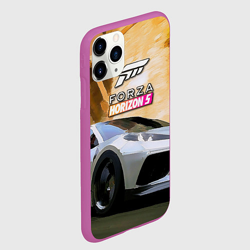 Чехол iPhone 11 Pro матовый Игрище Forza Horizon 5 / 3D-Фиолетовый – фото 2
