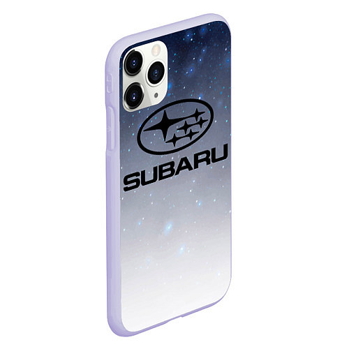 Чехол iPhone 11 Pro матовый SUBARU авто, супер / 3D-Светло-сиреневый – фото 2