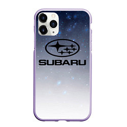 Чехол iPhone 11 Pro матовый SUBARU авто, супер, цвет: 3D-светло-сиреневый
