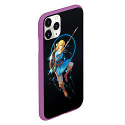 Чехол iPhone 11 Pro матовый Линк на охоте, цвет: 3D-фиолетовый — фото 2
