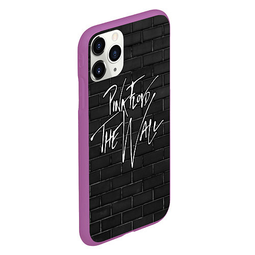 Чехол iPhone 11 Pro матовый PINK FLOYD - ПИНК ФЛОЙД СТЕНА / 3D-Фиолетовый – фото 2