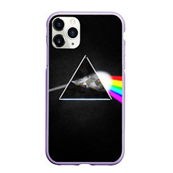 Чехол iPhone 11 Pro матовый PINK FLOYD - ПИНК ФЛОЙД ГЛИТЧ, цвет: 3D-светло-сиреневый