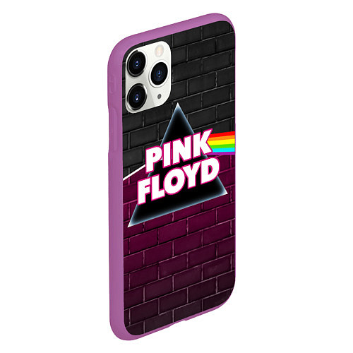 Чехол iPhone 11 Pro матовый PINK FLOYD ПИНК ФЛОЙД / 3D-Фиолетовый – фото 2