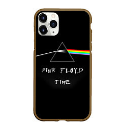 Чехол iPhone 11 Pro матовый PINK FLOYD TIME ПИНК ФЛОЙД ЛОГОТИП, цвет: 3D-коричневый