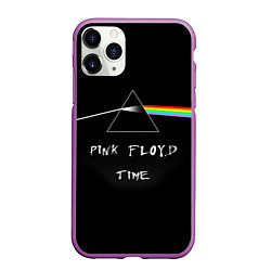 Чехол iPhone 11 Pro матовый PINK FLOYD TIME ПИНК ФЛОЙД ЛОГОТИП