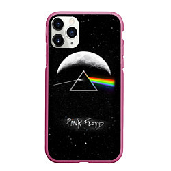 Чехол iPhone 11 Pro матовый PINK FLOYD LOGO ПИНК ФЛОЙД ЗВЕЗДЫ, цвет: 3D-малиновый