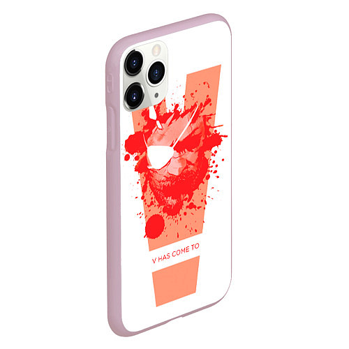 Чехол iPhone 11 Pro матовый Снейк 5 / 3D-Розовый – фото 2