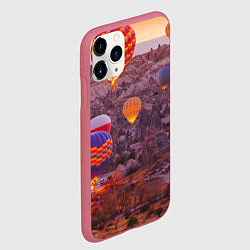 Чехол iPhone 11 Pro матовый Невероятно Красивые Воздушные Шары!, цвет: 3D-малиновый — фото 2