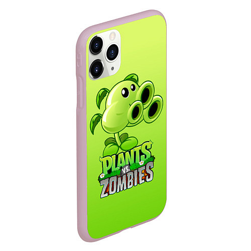 Чехол iPhone 11 Pro матовый Lants vs Zombies - Тристрел / 3D-Розовый – фото 2