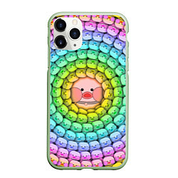 Чехол iPhone 11 Pro матовый Psychedelic Lalafanfan, цвет: 3D-салатовый