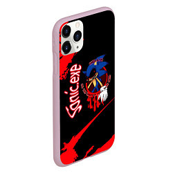 Чехол iPhone 11 Pro матовый Sonic Exe Супер, цвет: 3D-розовый — фото 2