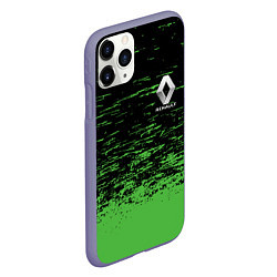 Чехол iPhone 11 Pro матовый Renault штрихи, цвет: 3D-серый — фото 2