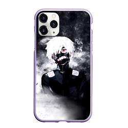 Чехол iPhone 11 Pro матовый Токийский Гуль в Дыму Tokyo Ghoul Smoke