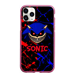 Чехол iPhone 11 Pro матовый SONIC EXE DARK SONIC, цвет: 3D-малиновый