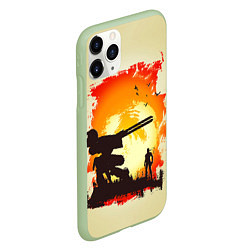 Чехол iPhone 11 Pro матовый Снейк и Метал Гир, цвет: 3D-салатовый — фото 2