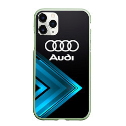 Чехол iPhone 11 Pro матовый Audi Sport, цвет: 3D-салатовый