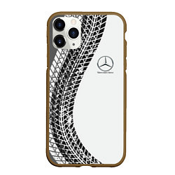 Чехол iPhone 11 Pro матовый Mercedes-Benz дрифт