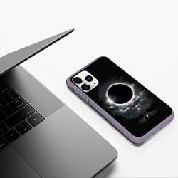 Чехол iPhone 11 Pro матовый Затмение Eclipse, цвет: 3D-серый — фото 2