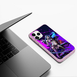 Чехол iPhone 11 Pro матовый Arcane ДЖИНКС игра League Of Legends, цвет: 3D-розовый — фото 2