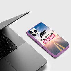 Чехол iPhone 11 Pro матовый Forza Horizon 5 Форза Хорайзен, цвет: 3D-фиолетовый — фото 2
