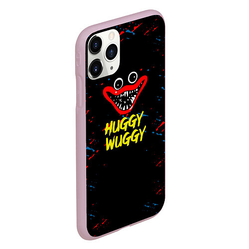 Чехол iPhone 11 Pro матовый Poppy Playtime Поппи Плейтайм huggy wuggy / 3D-Розовый – фото 2