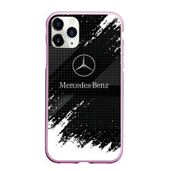 Чехол iPhone 11 Pro матовый Mercedes-Benz - Темный