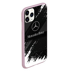 Чехол iPhone 11 Pro матовый Mercedes-Benz - Темный, цвет: 3D-розовый — фото 2