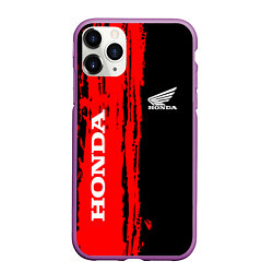 Чехол iPhone 11 Pro матовый Honda марка авто, цвет: 3D-фиолетовый