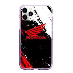 Чехол iPhone 11 Pro матовый Honda Logo Auto, цвет: 3D-светло-сиреневый