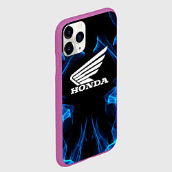 Чехол iPhone 11 Pro матовый Honda Fire, цвет: 3D-фиолетовый — фото 2