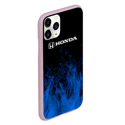 Чехол iPhone 11 Pro матовый Honda огонь, цвет: 3D-розовый — фото 2