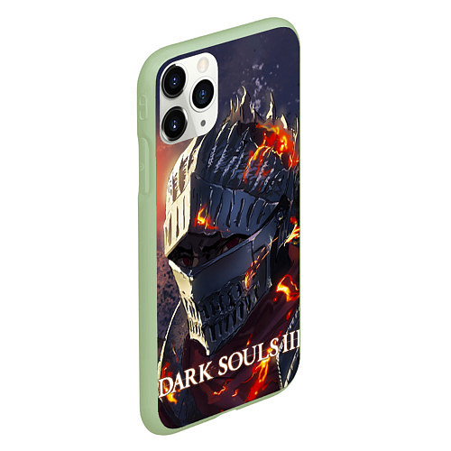 Чехол iPhone 11 Pro матовый DARK SOULS III Рыцарь Солнца Дарк Соулс / 3D-Салатовый – фото 2