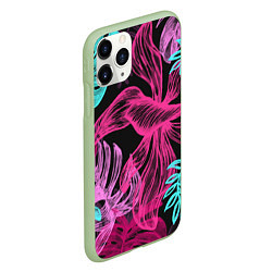 Чехол iPhone 11 Pro матовый Папоротниковый неон, цвет: 3D-салатовый — фото 2