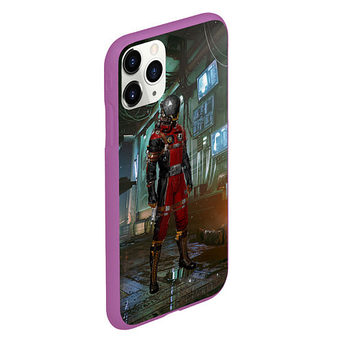 Чехол iPhone 11 Pro матовый PREY SPACE GAME / 3D-Фиолетовый – фото 2