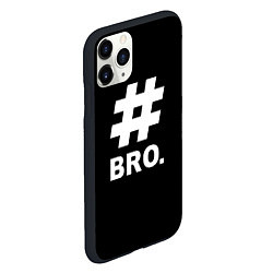 Чехол iPhone 11 Pro матовый BRO, цвет: 3D-черный — фото 2