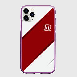 Чехол iPhone 11 Pro матовый Honda - Red sport, цвет: 3D-фиолетовый