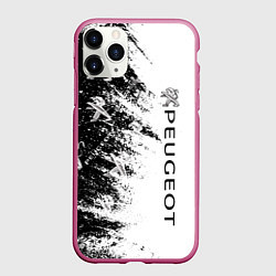 Чехол iPhone 11 Pro матовый Peugeot Распылитель, цвет: 3D-малиновый