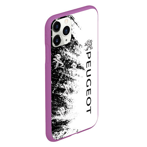 Чехол iPhone 11 Pro матовый Peugeot Распылитель / 3D-Фиолетовый – фото 2