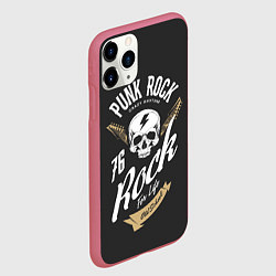 Чехол iPhone 11 Pro матовый ROCK Рокер, цвет: 3D-малиновый — фото 2