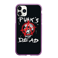 Чехол iPhone 11 Pro матовый Punks Not Dead Анархия