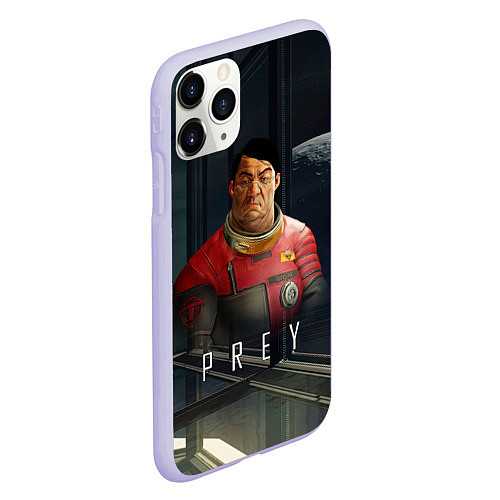 Чехол iPhone 11 Pro матовый Prey Инженер / 3D-Светло-сиреневый – фото 2