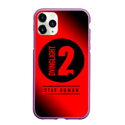 Чехол iPhone 11 Pro матовый DYING LIGHT 2 Минимализм, цвет: 3D-фиолетовый