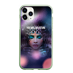 Чехол iPhone 11 Pro матовый You are the future, цвет: 3D-салатовый