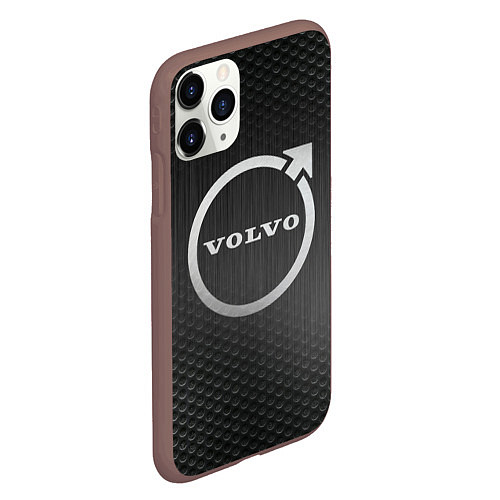 Чехол iPhone 11 Pro матовый Volvo бренд / 3D-Коричневый – фото 2