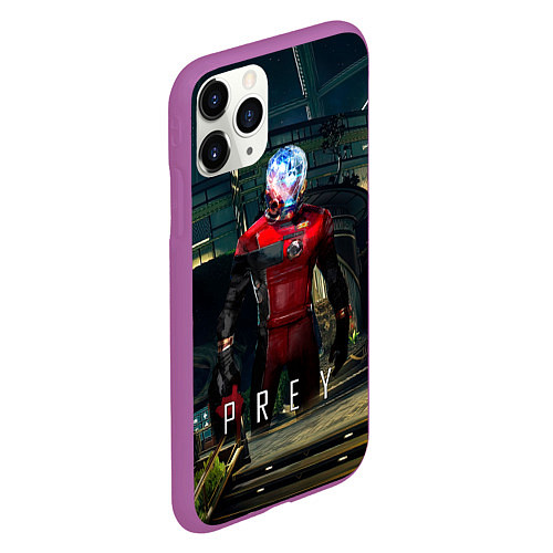 Чехол iPhone 11 Pro матовый Prey Galaxy / 3D-Фиолетовый – фото 2