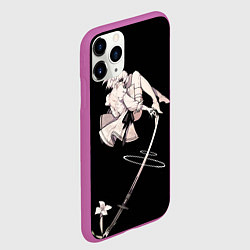 Чехол iPhone 11 Pro матовый Ту би и ее катана 2b NIER AUTOMATA, цвет: 3D-фиолетовый — фото 2
